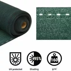 GT GARDEN Brise Vue Vert, 160 G/m² - 2 X 25 Mètres -GT GARDEN Soldes 15816658 3