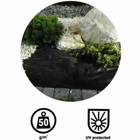 GT GARDEN Géotextile Anti-mauvaises Herbes 50 G/m2 - 3,20 X 100 Mètres 4 GT GARDEN Géotextile Anti-mauvaises Herbes 50 G/m2 - 3,20 X 100 Mètres – Image 2