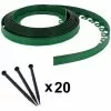 GT GARDEN Bordure De Jardin Flexible Verte - 3,8 Cm X 10 Mètres Avec 20 Piquets D'ancrage 2 GT GARDEN Bordure De Jardin Flexible Verte - 3,8 Cm X 10 Mètres Avec 20 Piquets D'ancrage -GT GARDEN Soldes 26970514 1