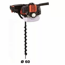 GT GARDEN Tarière Thermique 52 Cm3 - 3 CV + Mèche 60 Mm
