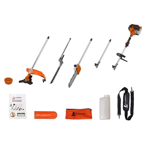 GT GARDEN Multifonction Thermique 4 En 1 : Tronçonneuse - Débroussailleuse - Taille-haies Et Rallonge 7 GT GARDEN Multifonction Thermique 4 En 1 : Tronçonneuse - Débroussailleuse - Taille-haies Et Rallonge – Image 5