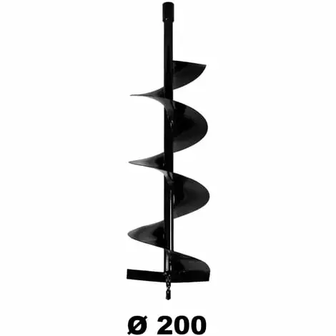 GT GARDEN Mèche Ø 200 Mm Pour Tarière Thermique 3 GT GARDEN Mèche Ø 200 Mm Pour Tarière Thermique