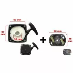 GT GARDEN Lanceur Avec Cloche Pour Débroussailleuse, Multifonction 4 En 1, Outil Sur Perche Et Tarière