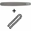 GT GARDEN Guide 18 Pouces (45 Cm) Avec Chaîne 72 Maillons Pour Tronçonneuse