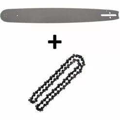 GT GARDEN Guide 18 Pouces (45 Cm) Avec Chaîne 72 Maillons Pour Tronçonneuse