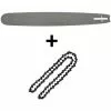 GT GARDEN Guide 20 Pouces (50 Cm) Avec Chaîne 76 Maillons Pour Tronçonneuse