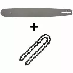 GT GARDEN Guide 20 Pouces (50 Cm) Avec Chaîne 76 Maillons Pour Tronçonneuse