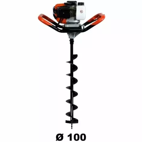 GT GARDEN Tarière Thermique 52 Cm3, 3 CV + Mèche 100 Mm 3 GT GARDEN Tarière Thermique 52 Cm3, 3 CV + Mèche 100 Mm