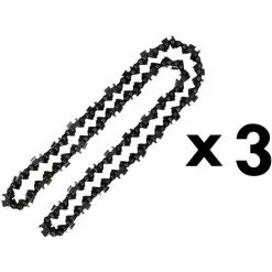 GT GARDEN Lot De 3 Chaînes 76 Maillons Pour Tronçonneuse