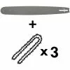 GT GARDEN Guide 20 Pouces (50 Cm) Avec Lot De 3 Chaînes 76 Maillons Pour Tronçonneuse -GT GARDEN Soldes 344615 1