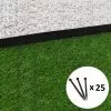 GT GARDEN Bordure De Jardin Droite Noire - 5,8 Cm X 5 Mètres Avec 25 Piquets D'ancrage -GT GARDEN Soldes 46819920 1
