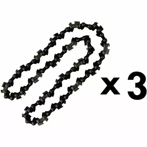GT GARDEN Lot De 3 Chaînes 40 Maillons Pour Tronçonneuse élagueuse 3 GT GARDEN Lot De 3 Chaînes 40 Maillons Pour Tronçonneuse élagueuse