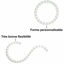 GT GARDEN Bordure De Jardin Flexible Blanche - 4 Cm X 10 Mètres Avec 20 Piquets D'ancrage -GT GARDEN Soldes 64529893 3